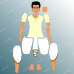 2d village man vector character