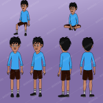 2D boy Character