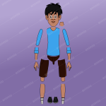 2D boy Character