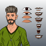 2d young man Animate cc character